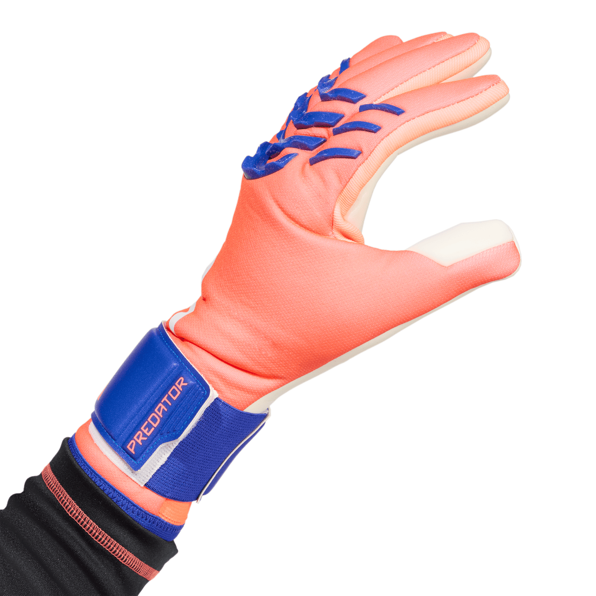 Guantes de portero de fútbol adidas Predator League para hombre - Naranja/Blanco/Azul