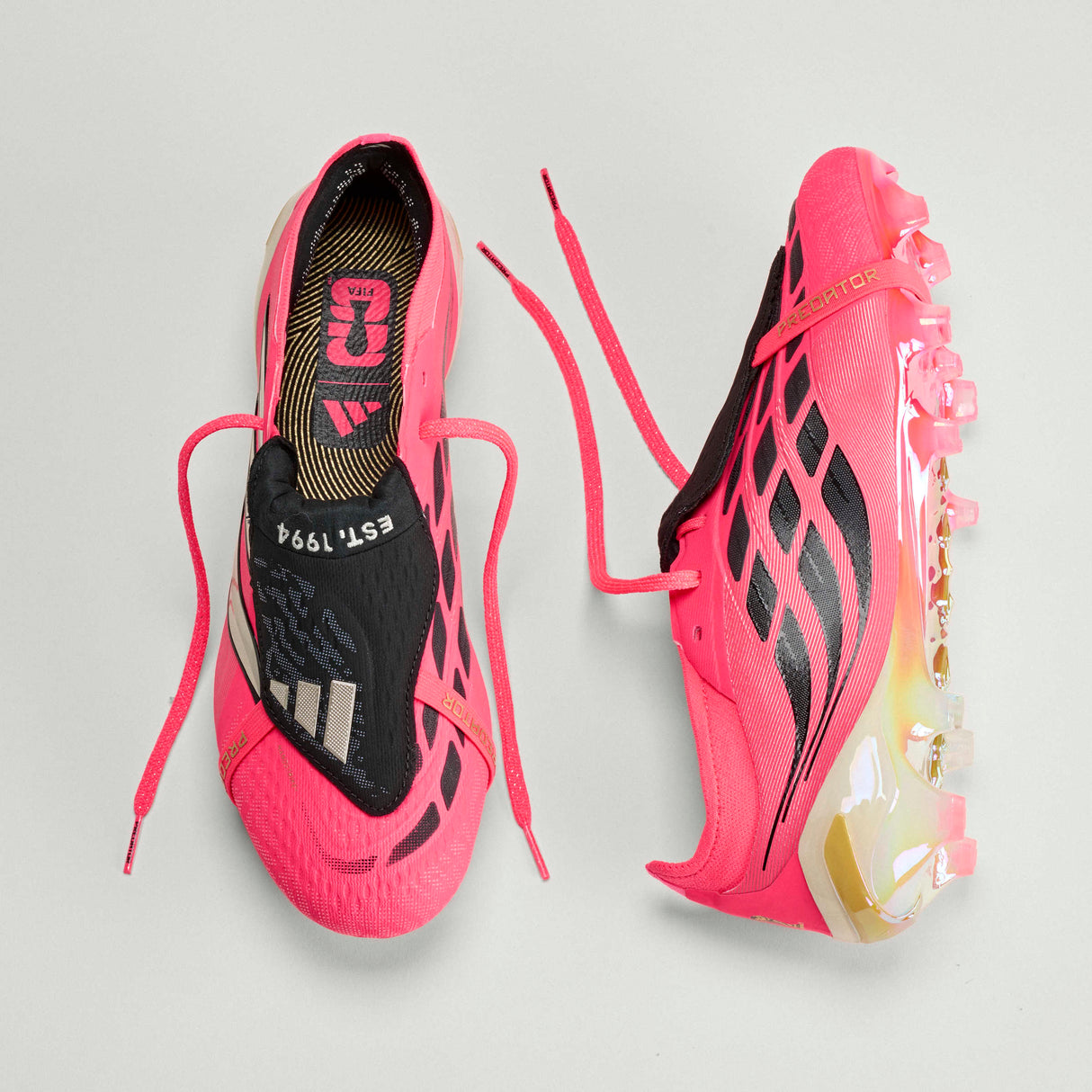 Botines de fútbol adidas Predator Elite Fold-Over Tongue para hombre de cancha firme - Turquesa