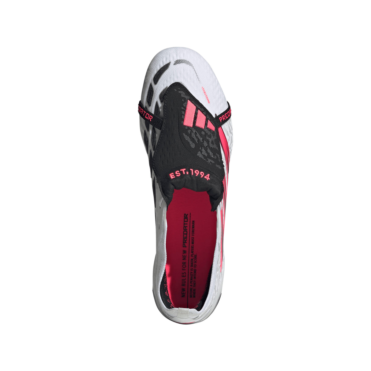 adidas Predator Elite Fold-Over Tongue Firm Ground Men's Soccer Cleats - White/Black