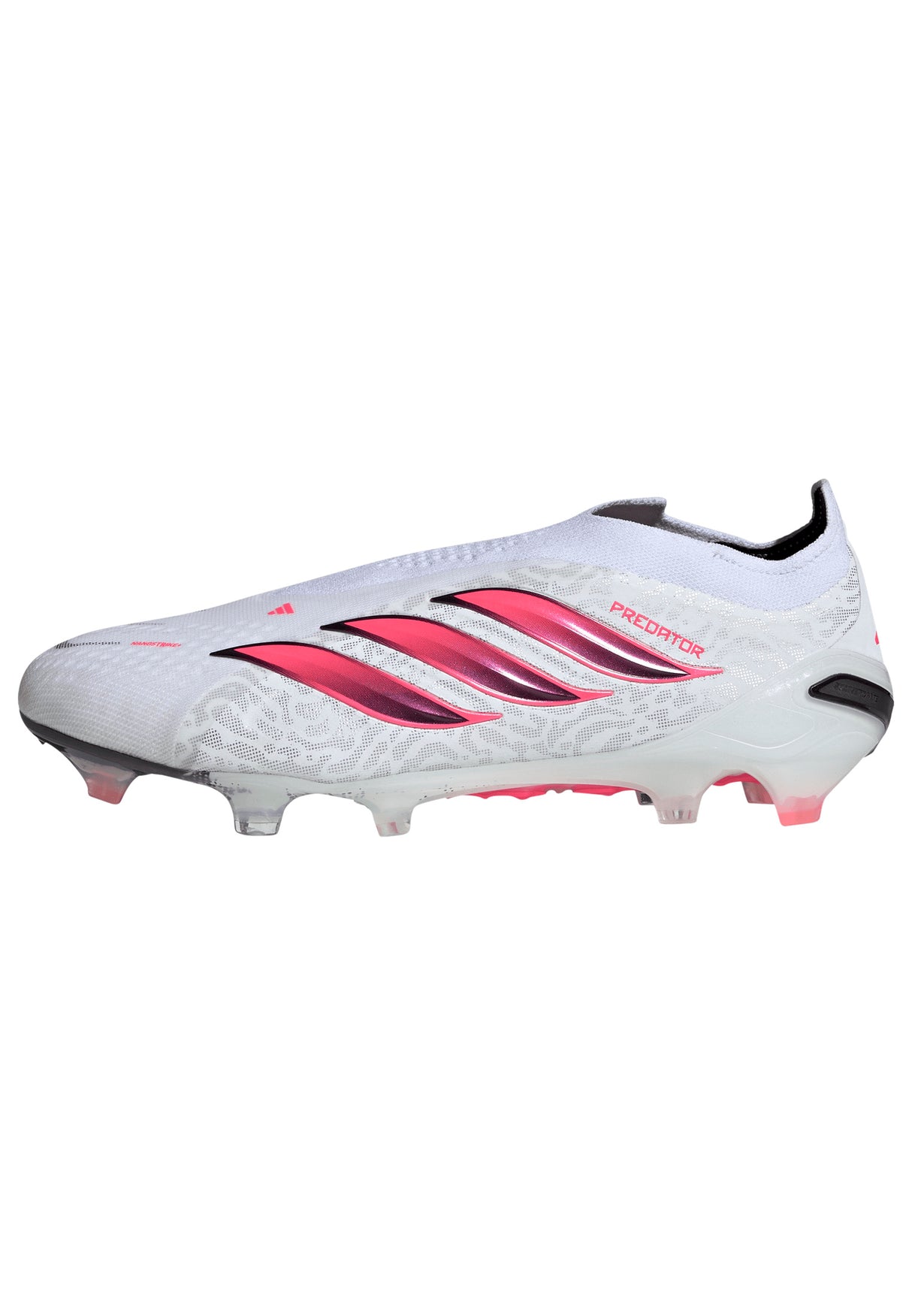 adidas Predator Elite Laceless Firm Ground Men's Soccer Cleats - White/Black