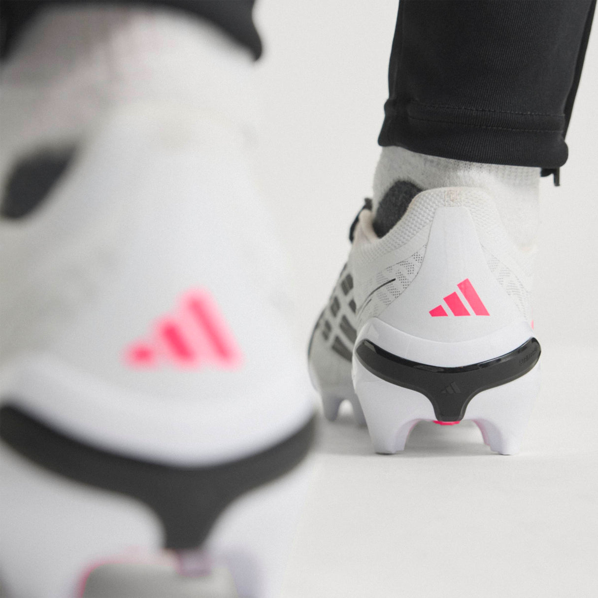 adidas Predator League Fold-Over Tongue Firm Ground Men's Soccer Cleats - White/Black