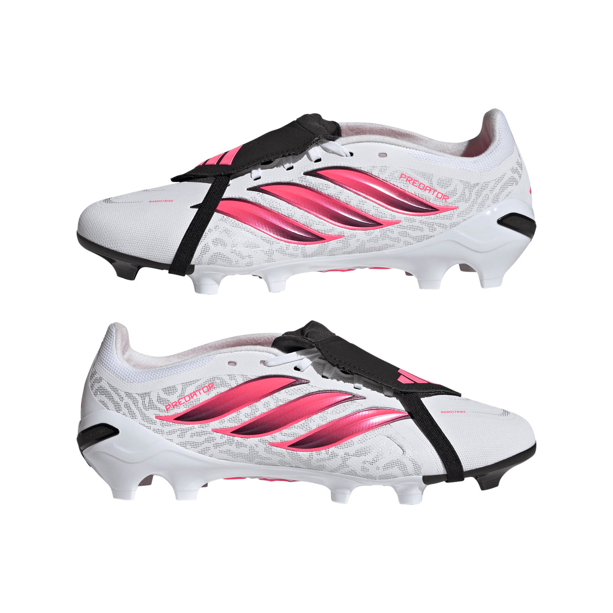 adidas Predator League Fold-Over Tongue Firm Ground Men's Soccer Cleats - White/Black