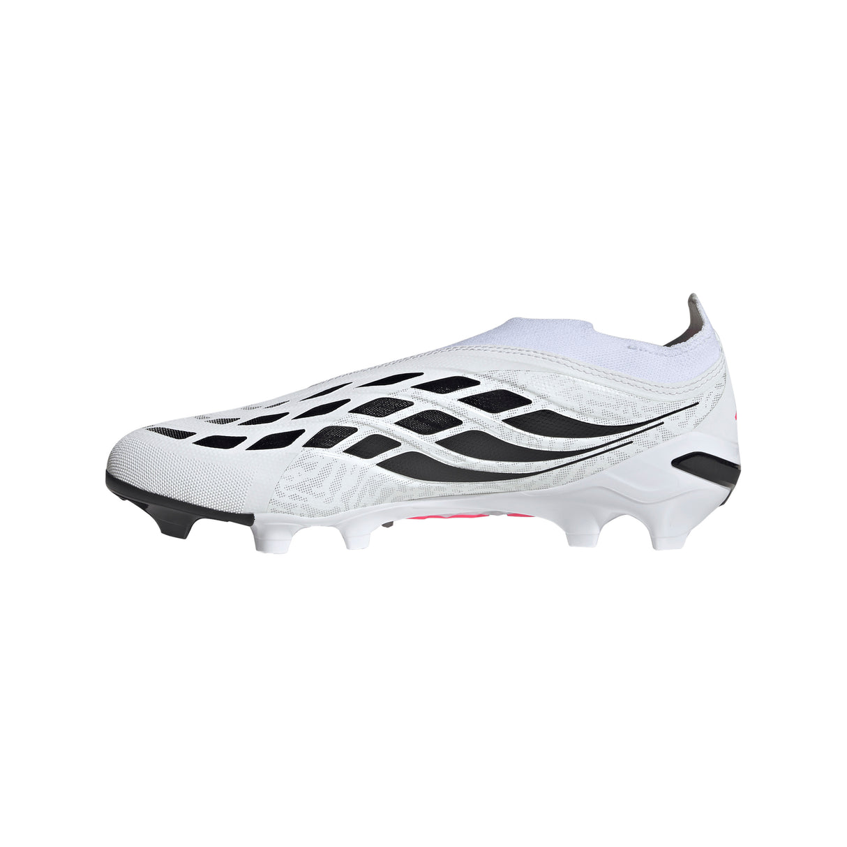 adidas Predator League Laceless Firm Ground Men's Soccer Cleats - White/Black