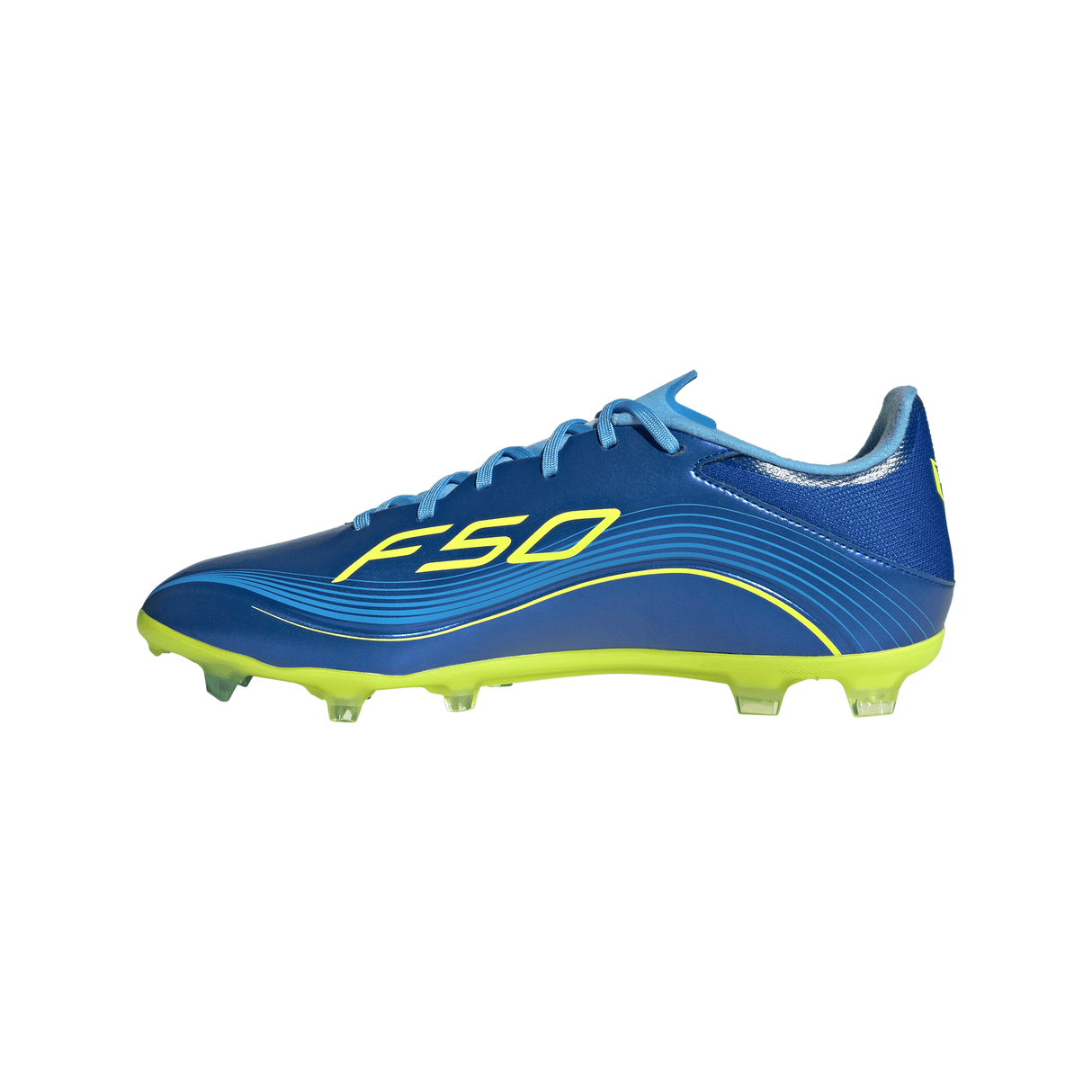 adidas F50 Messi League FG/MG Men's Soccer Cleats - Royal Blue/Yellow/Blue
