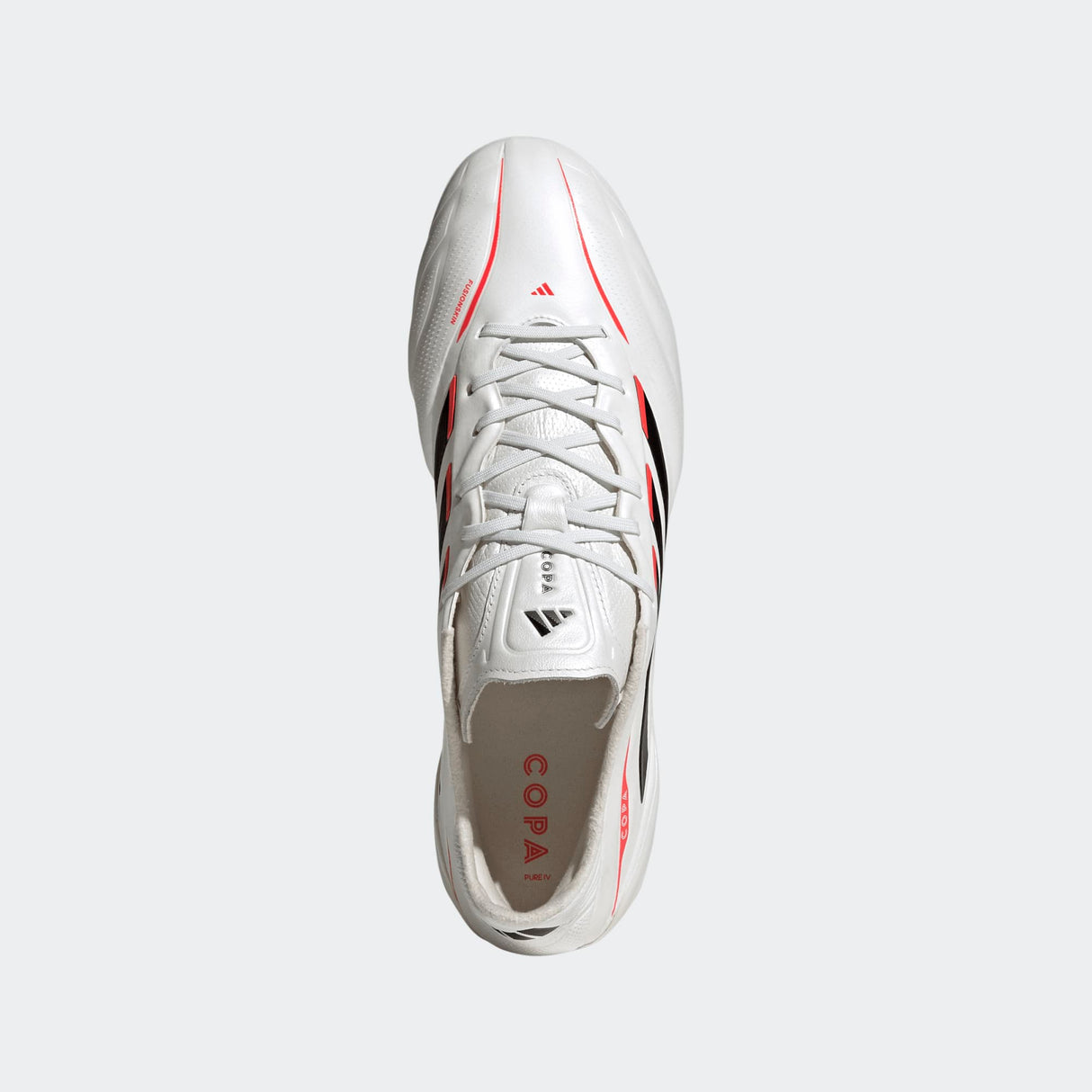 Tacos de fútbol para hombre adidas Copa Pure IV Elite FG de suelo firme - Zero Metal/Negro/Rojo Lúcido