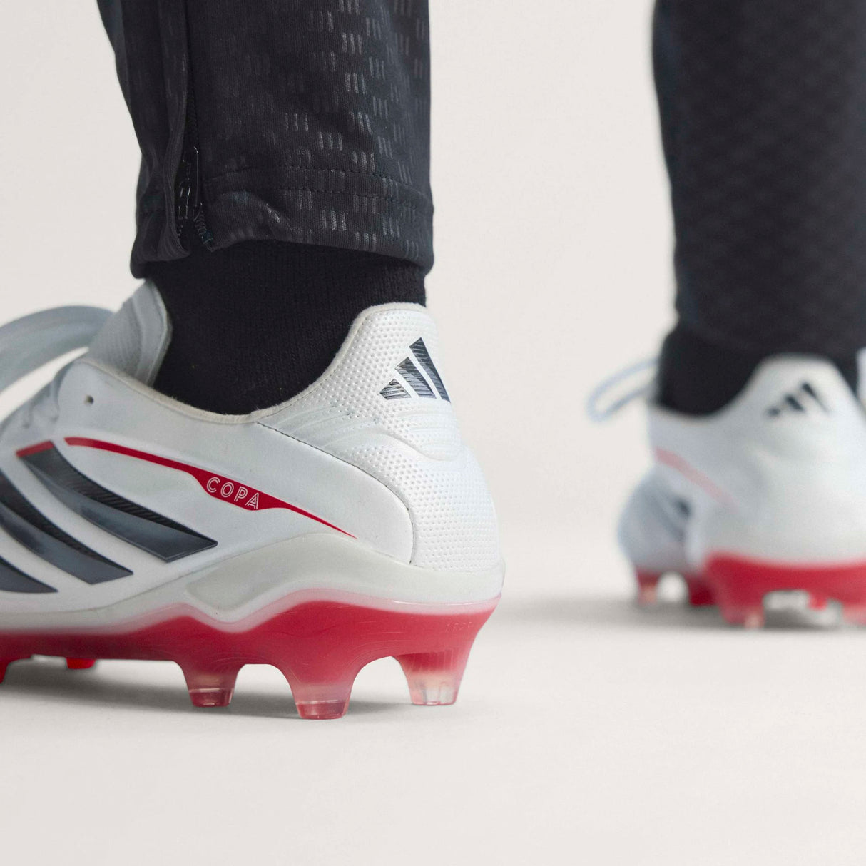 Tacos de fútbol para hombre adidas Copa Pure IV Elite FG de suelo firme - Zero Metal/Negro/Rojo Lúcido
