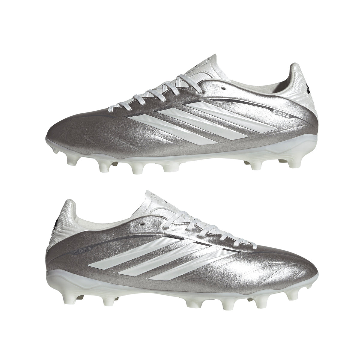Tacos de fútbol para hombre adidas Copa Pure IV League FG para terreno firme - Plateado metalizado