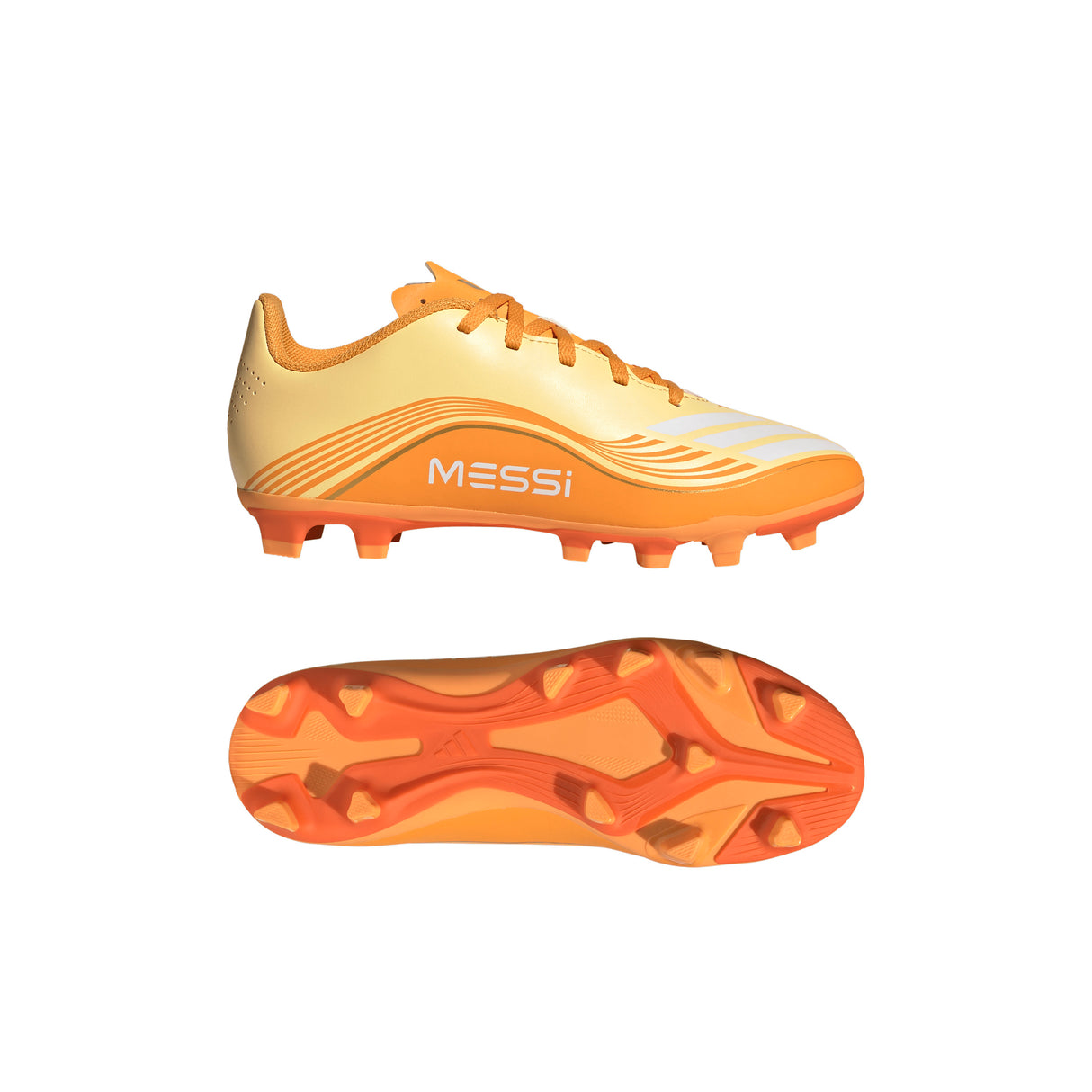 adidas F50 Messi Club FG/MG Firm Ground / Multi Ground Youth Soccer Cleats - Icta/Gold