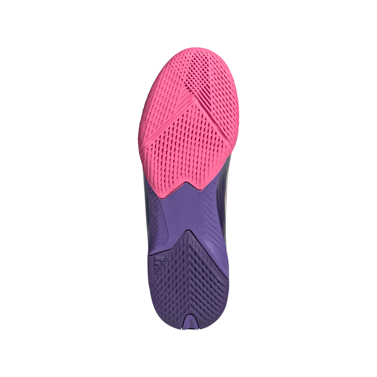 adidas F50 LEAGUE Laceless IN Youth Soccer Shoes - Purple/White/Lemon