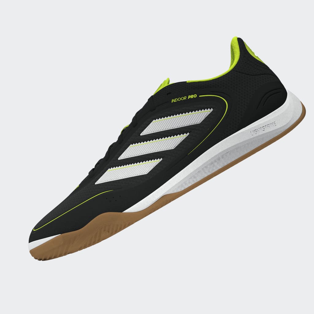 adidas Copa Court Pro IN Indoor Men's Soccer Shoes-Black/White/Lemon