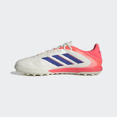 adidas Copa Pure III League TF Men's Soccer Cleats - White/Lucid Blue/Signal Coral