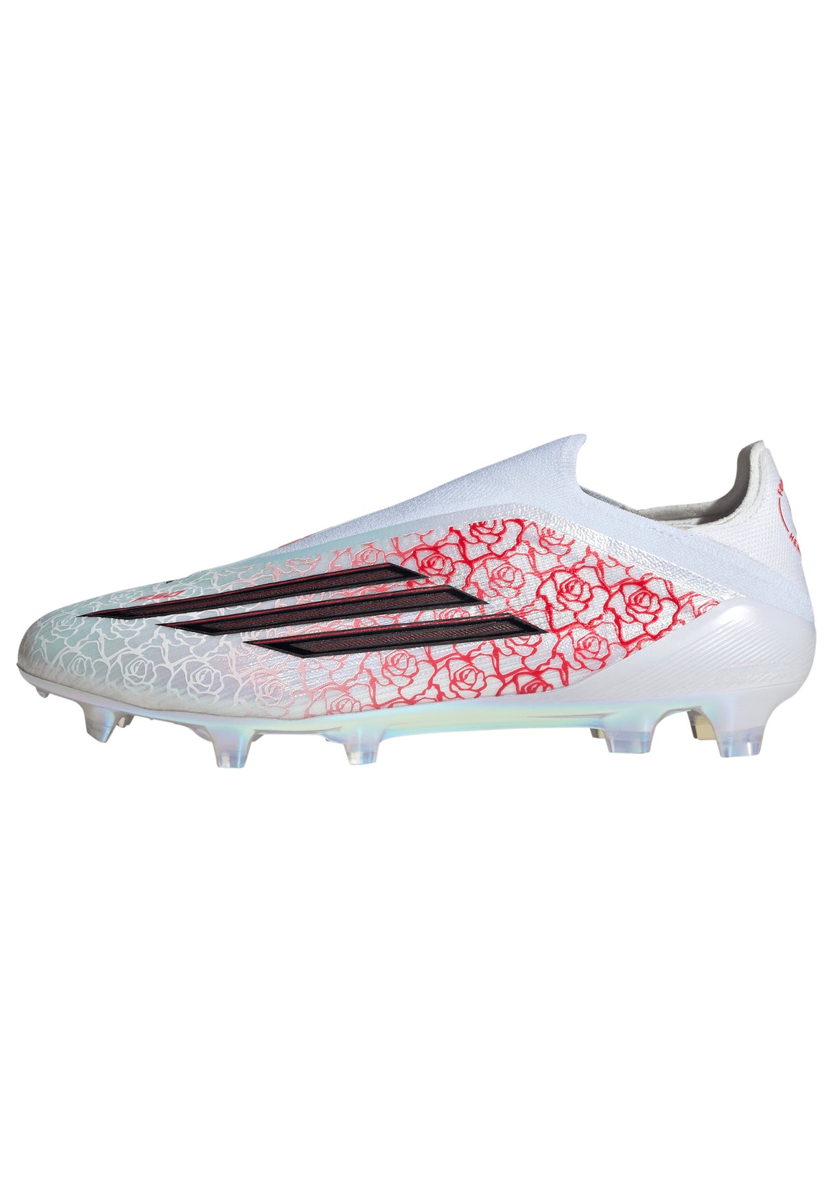 adidas F50 Elite Laceless FG Firm Ground Men's Soccer Cleats - White/Black/Red