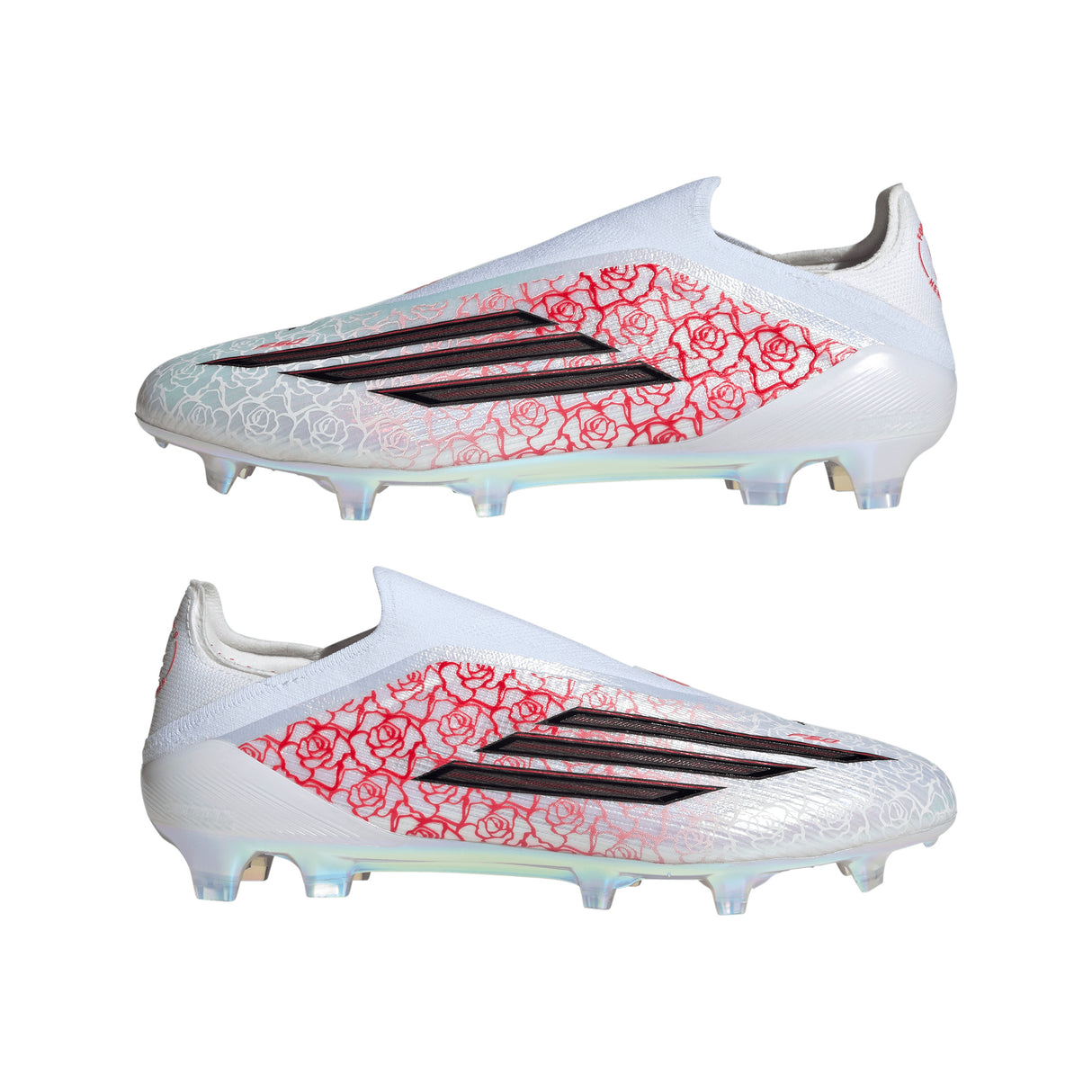 adidas F50 Elite Laceless FG Firm Ground Men's Soccer Cleats - White/Black/Red