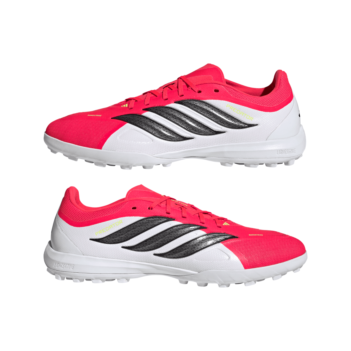 adidas Predator League Fold-Over Tongue IN Indoor Men's Soccer Shoes - Red/Black/White