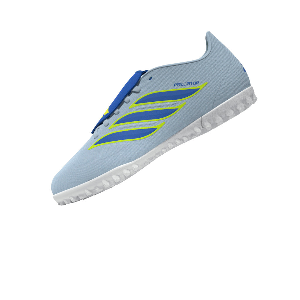 adidas Predator Club Fold-Over Tongue TF Turf Men's Soccer Cleats - Sky/Blue/Yellow