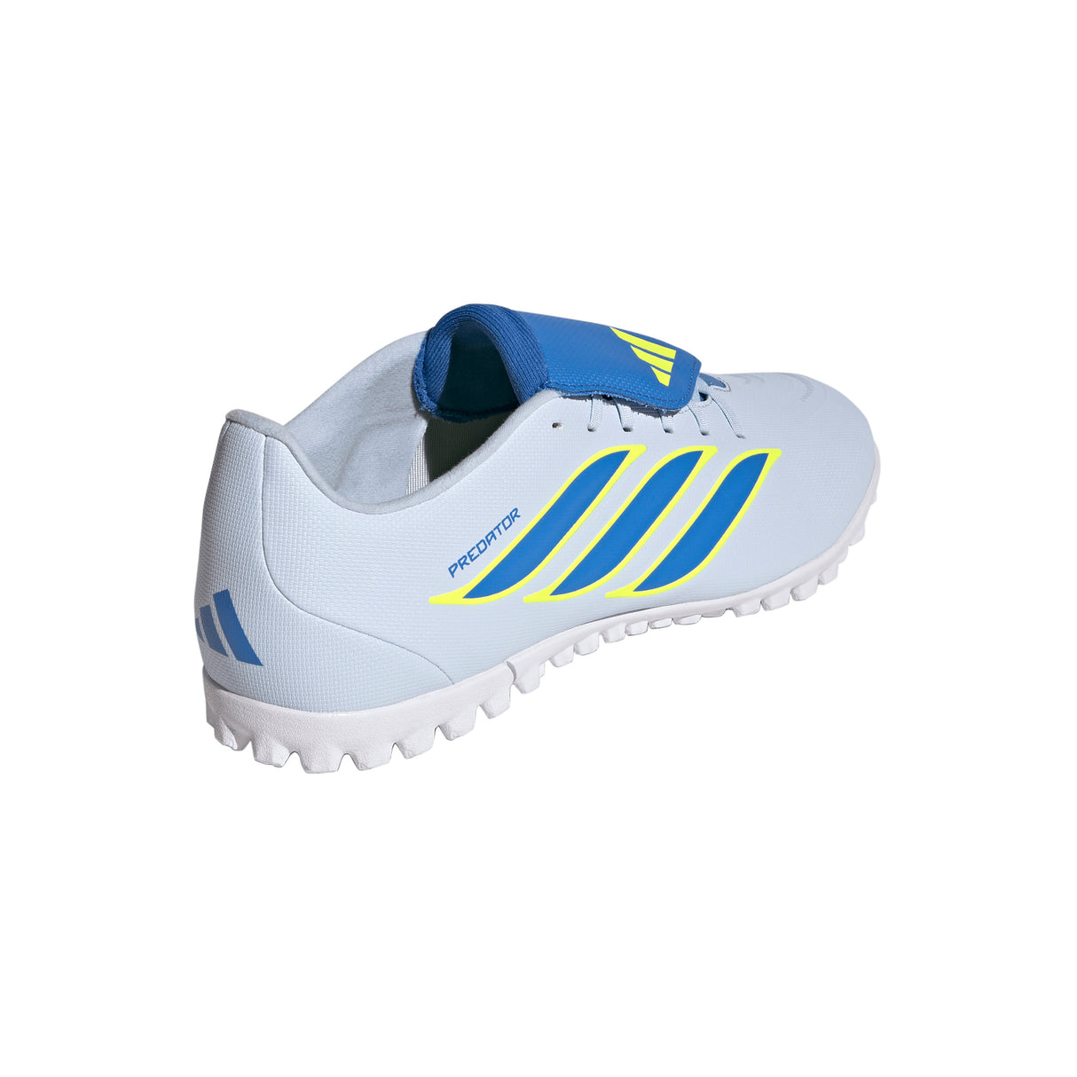 adidas Predator Club Fold-Over Tongue TF Turf Men's Soccer Cleats - Sky/Blue/Yellow