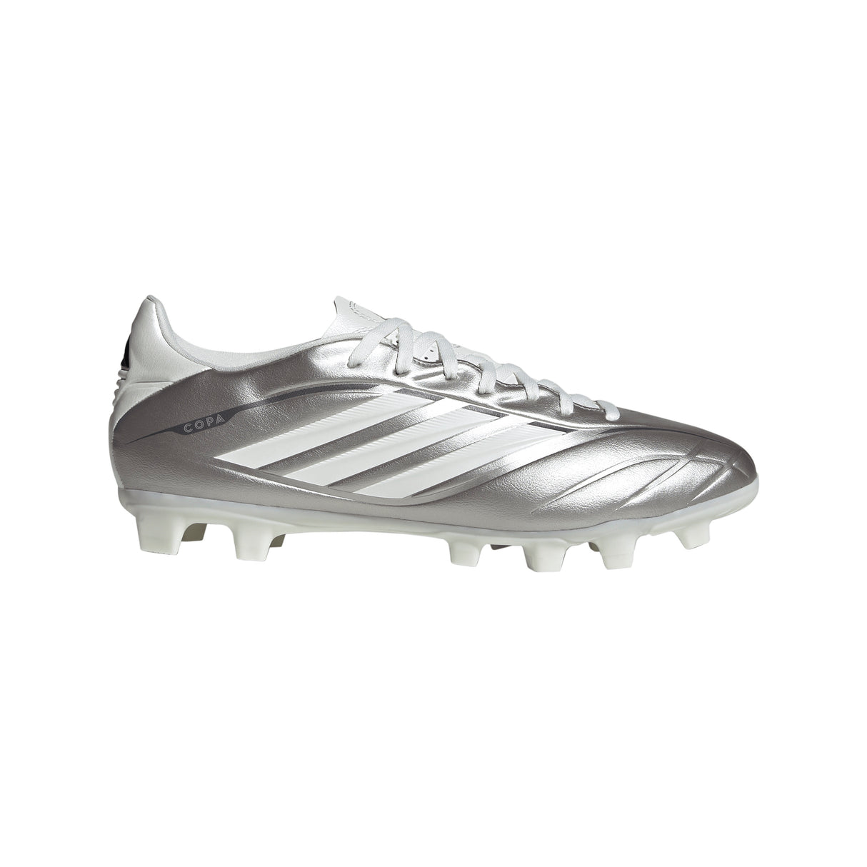 Tacos de fútbol para hombre adidas Copa Pure IV Club FG/MG de terreno firme/múltiple - Plata metálico