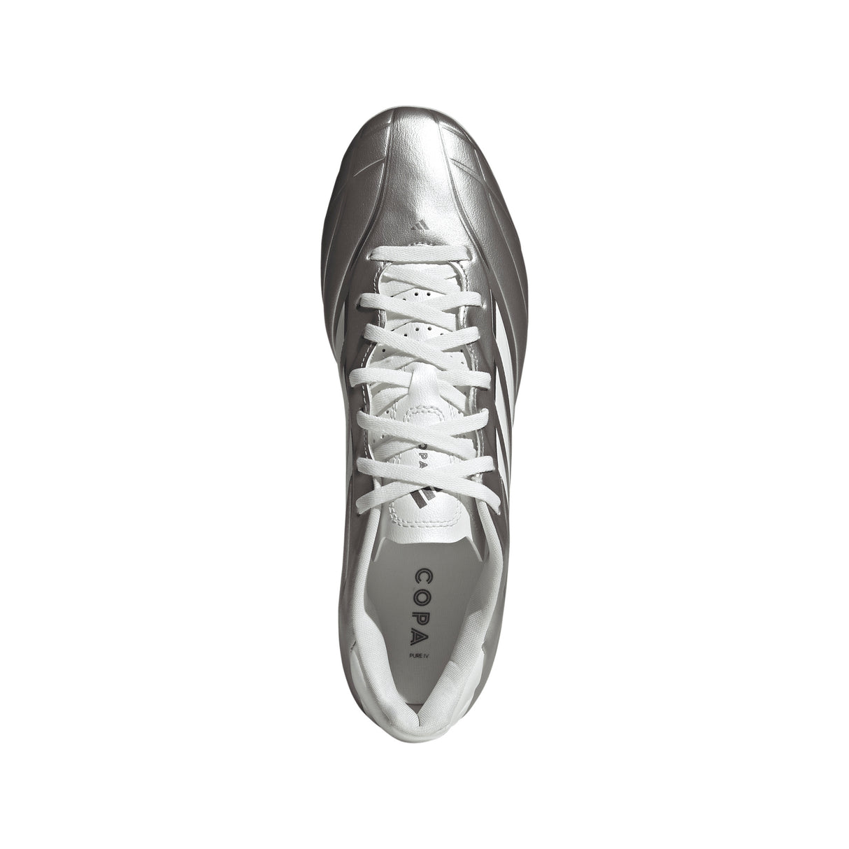 Tacos de fútbol para hombre adidas Copa Pure IV Club FG/MG de terreno firme/múltiple - Plata metálico