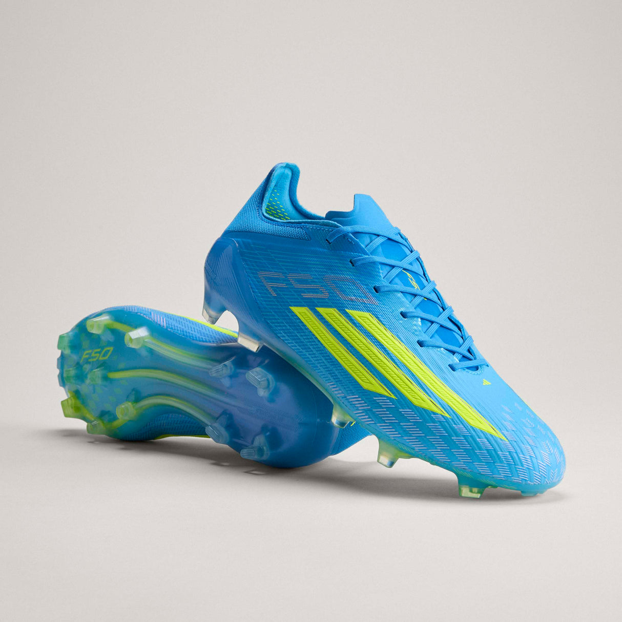 adidas F50 Elite FG Firm Ground Men's Soccer Cleats - Blue/Yellow/Aqua