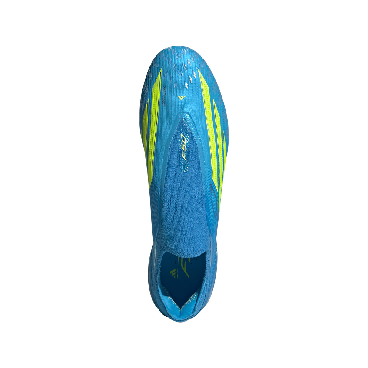 adidas F50 Elite Laceless FG Firm Ground Men's Soccer Cleats - Blue/Yellow/Aqua