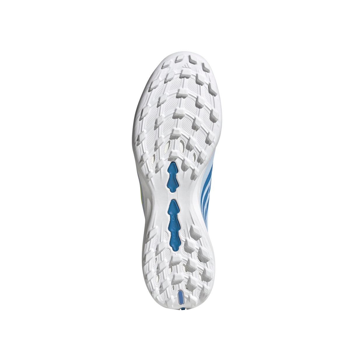 Botines de fútbol adidas Predator League TF Turf de hombre con lengüeta plegable - Cielo/Azul/Amarillo