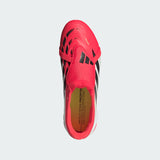 adidas Predator League Fold-Over Tongue FG Firm Ground Youth Soccer Cleats - Lucid Red/Black