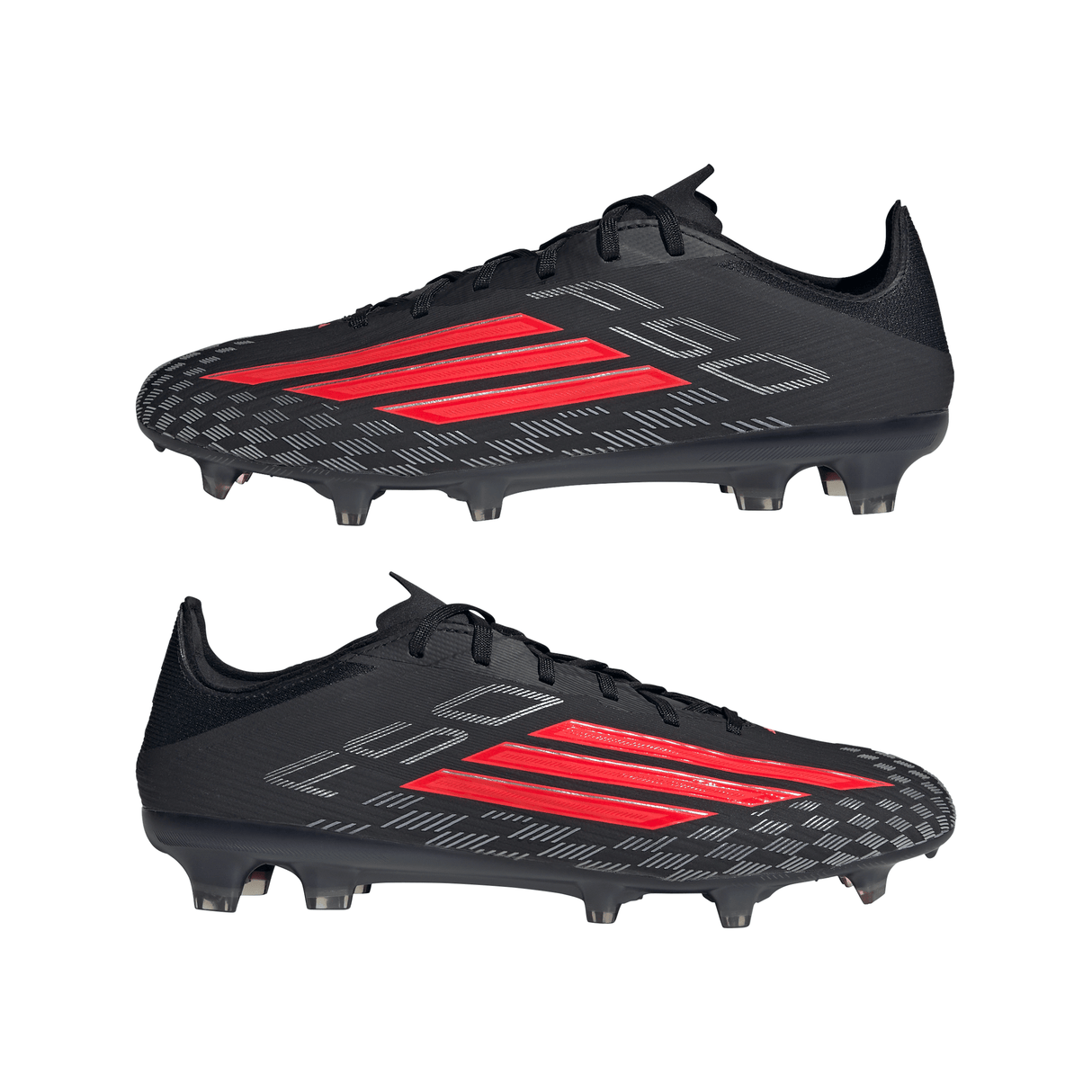 Botas de fútbol adidas F50 Pro FG de terreno firme para hombre - Negro/Rojo