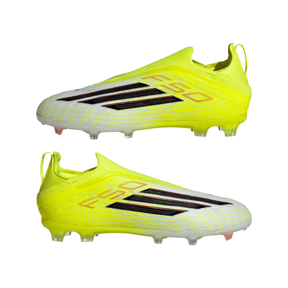 adidas F50 Elite Laceless FG Firm Ground Youth Soccer Cleats - Yellow/Black/Red