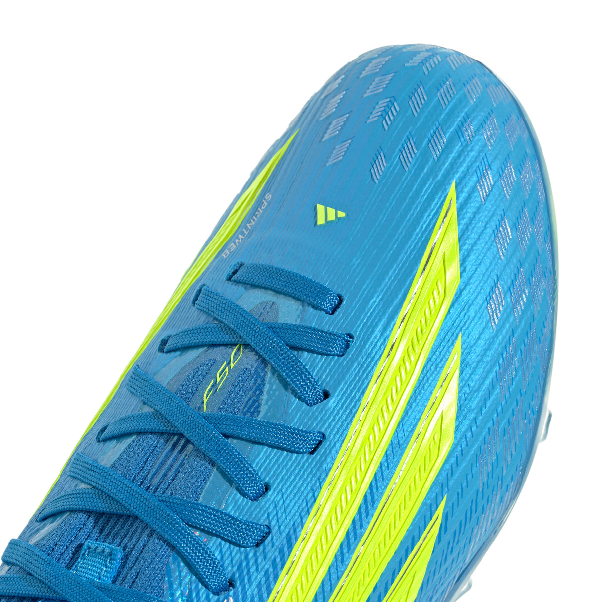 adidas F50 Elite Mid Cut FG Firm Ground Youth Soccer Cleats - Blue/Yellow/Aqua