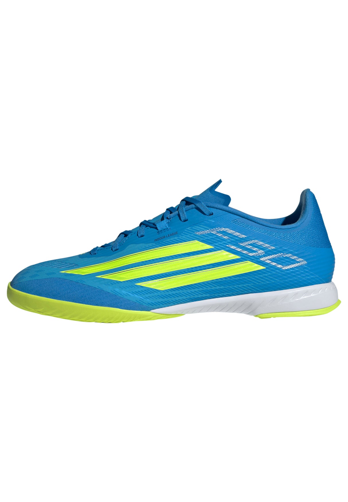 adidas F50 League IN Indoor Men's Soccer Shoes - Blue/Yellow/Aqua