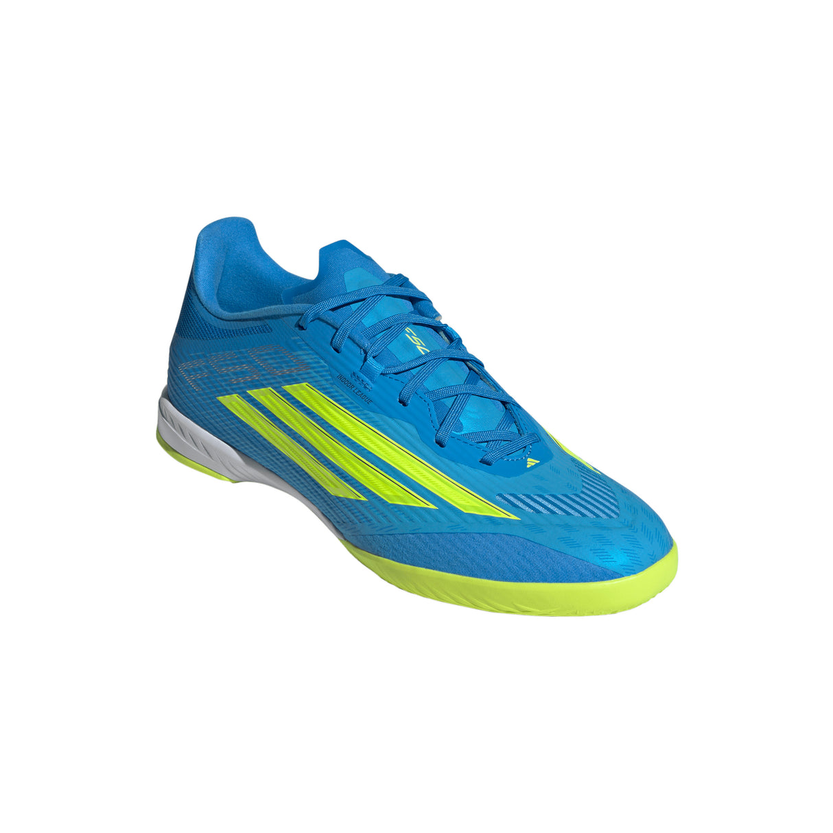 adidas F50 League IN Indoor Men's Soccer Shoes - Blue/Yellow/Aqua