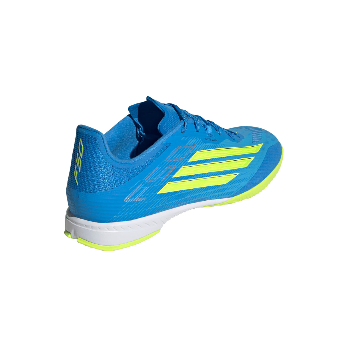 adidas F50 League IN Indoor Men's Soccer Shoes - Blue/Yellow/Aqua