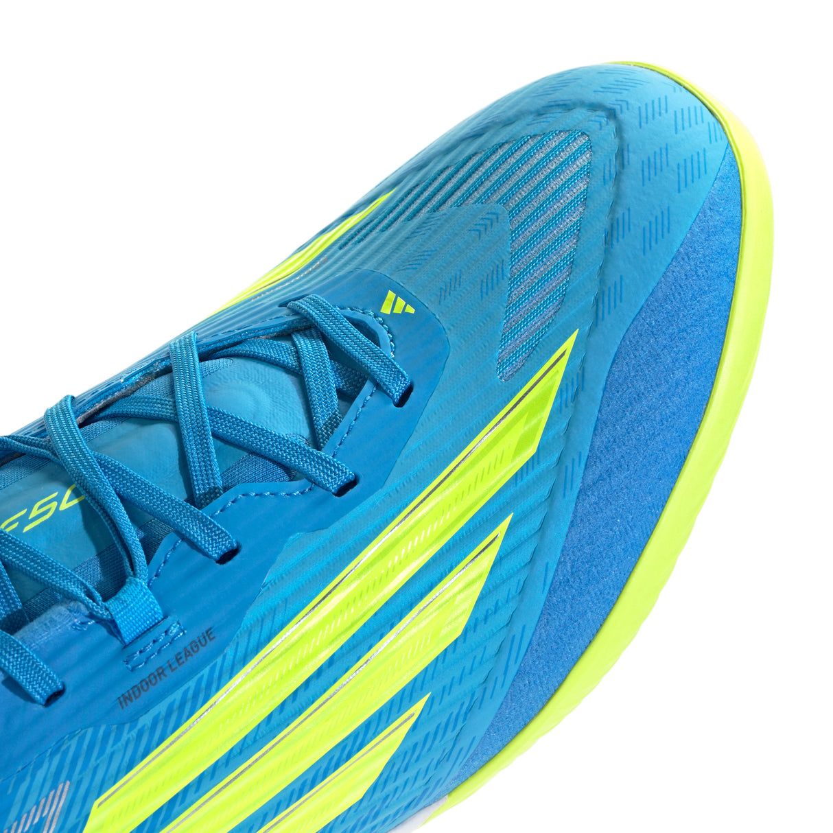 adidas F50 League IN Indoor Men's Soccer Shoes - Blue/Yellow/Aqua