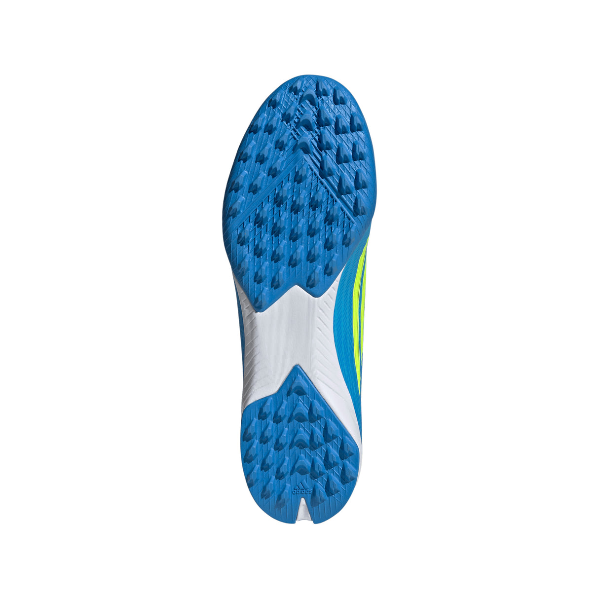 adidas F50 League TF Turf Men's Soccer Cleats - Blue/Yellow/Aqua
