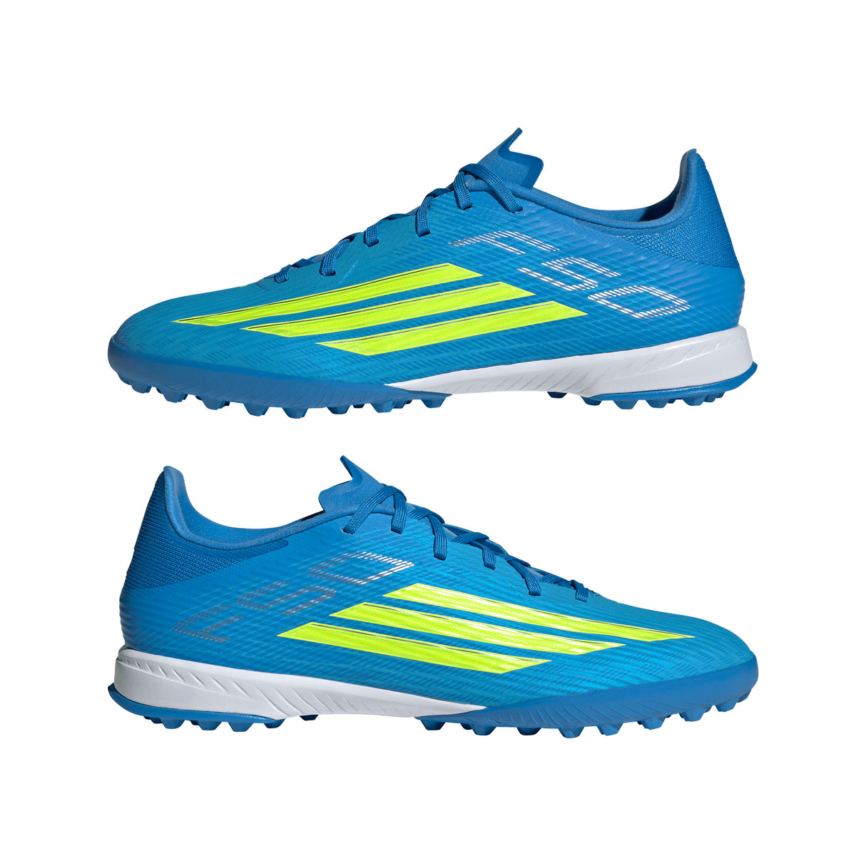 adidas F50 League TF Turf Men's Soccer Cleats - Blue/Yellow/Aqua