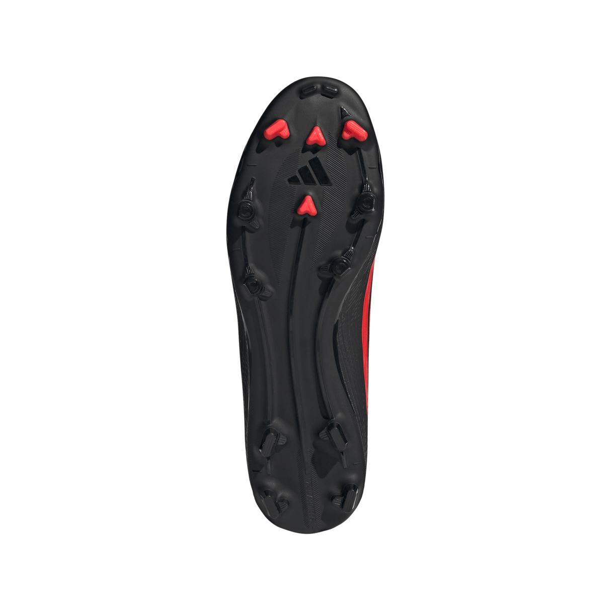 Botines de fútbol adidas F50 League FG/MG para terreno firme/múltiple para hombre - Negro/Rojo