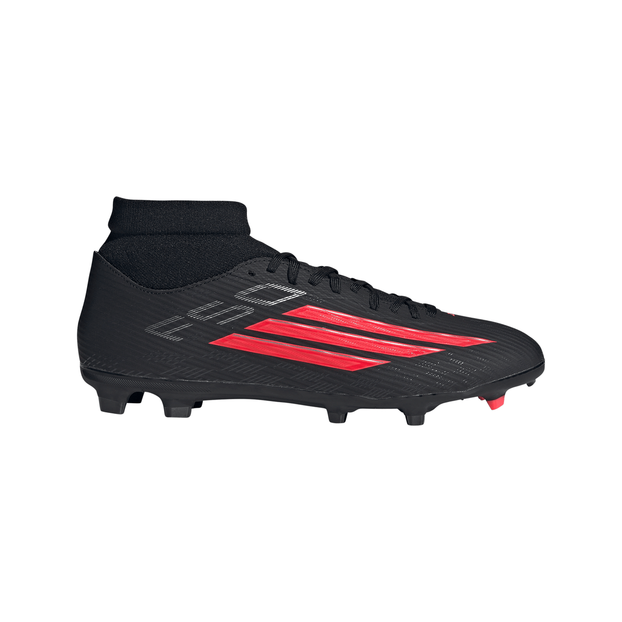 adidas F50 League Mid Cut FG/MG Tacos de fútbol para hombre (terreno firme/multiterreno) - Negro/