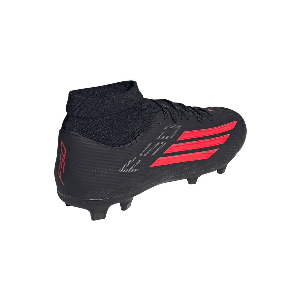 adidas F50 League Mid Cut FG/MG Tacos de fútbol para hombre (terreno firme/multiterreno) - Negro/