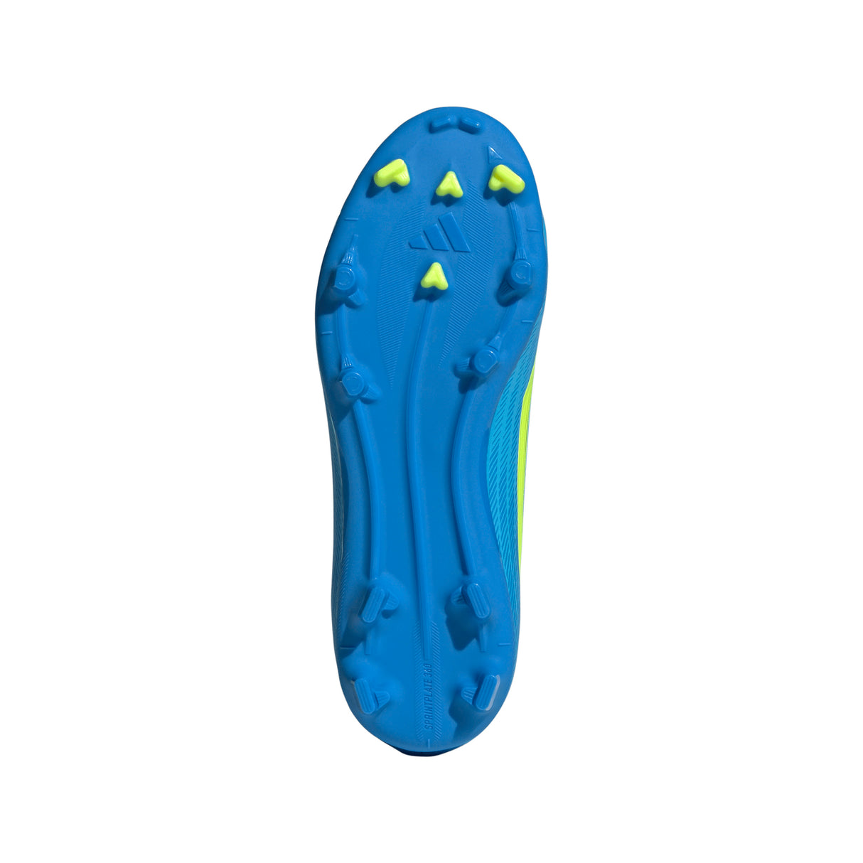 adidas F50 League Laceless FG/MG Firm Ground/Multi Ground Youth Soccer Cleats - Blue/Yellow/Aqua