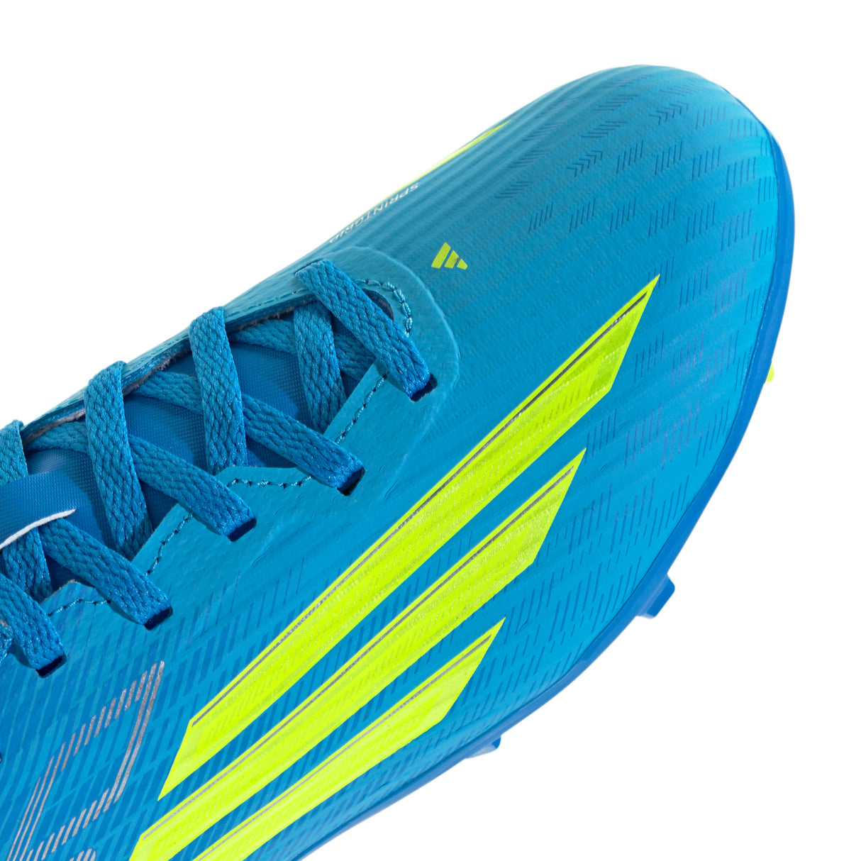 adidas F50 League FG/MG Firm Ground/Multi Ground Youth Soccer Cleats - Blue/Yellow/Aqua