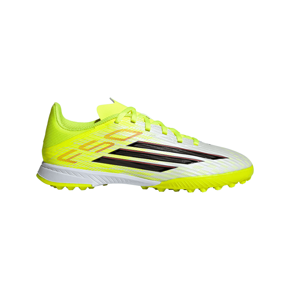 adidas F50 League TF Turf Youth Soccer Cleats - Yellow/Black/Red