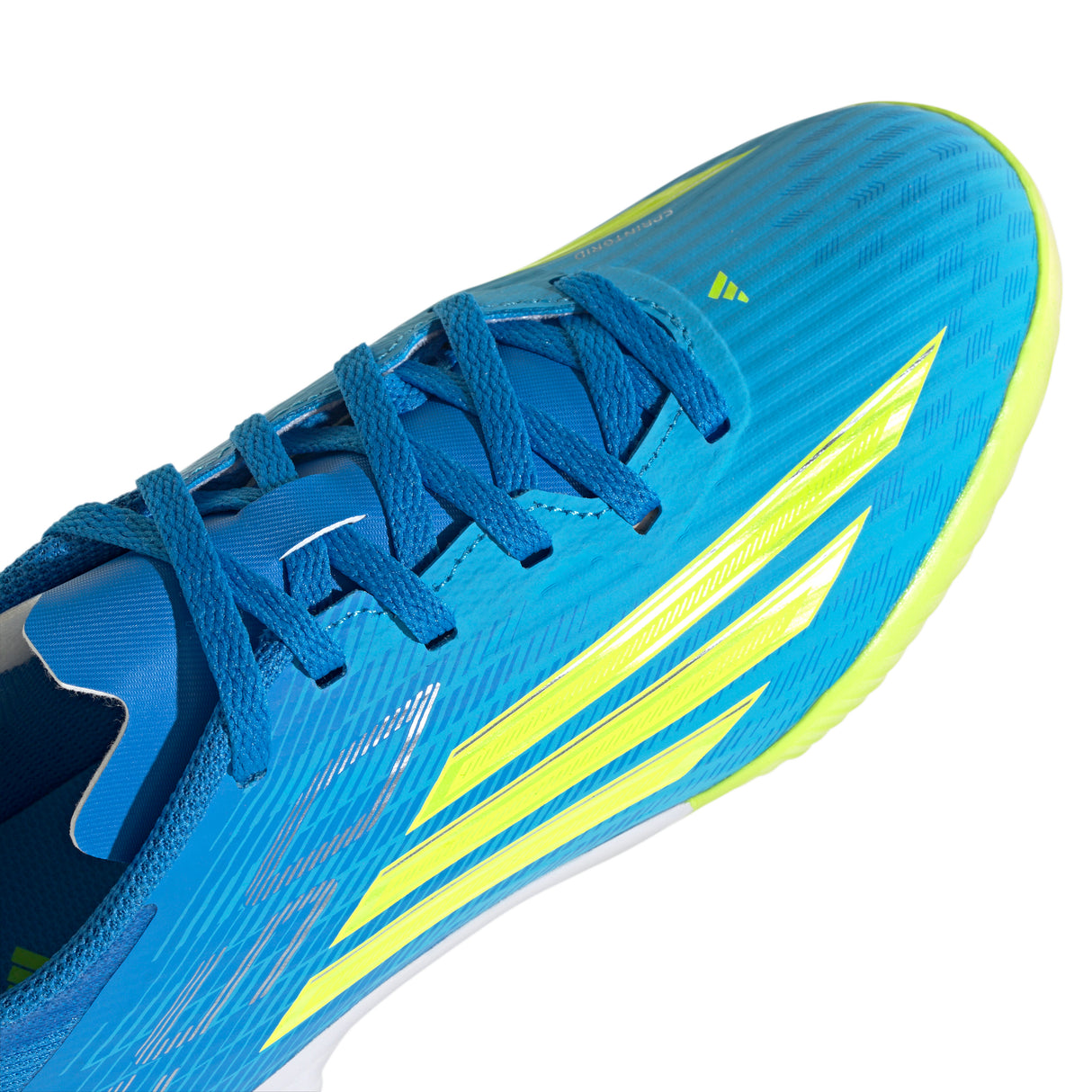 adidas F50 League IN Indoor Youth Soccer Shoes - Blue/Yellow/Aqua