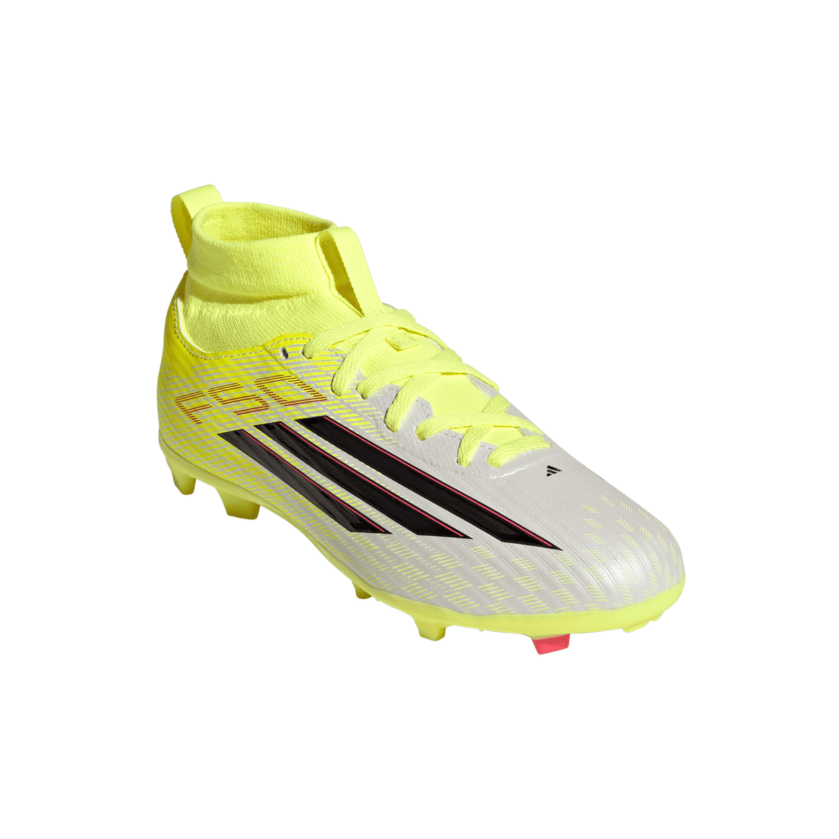 adidas F50 League Mid Cut FG/MG Firm Ground/Multi Ground Youth Soccer Cleats - Yellow/Black