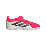 adidas Predator Club Fold-Over Tongue Elastic Laces FG/MG Youth Soccer Cleats - Red/Black/White