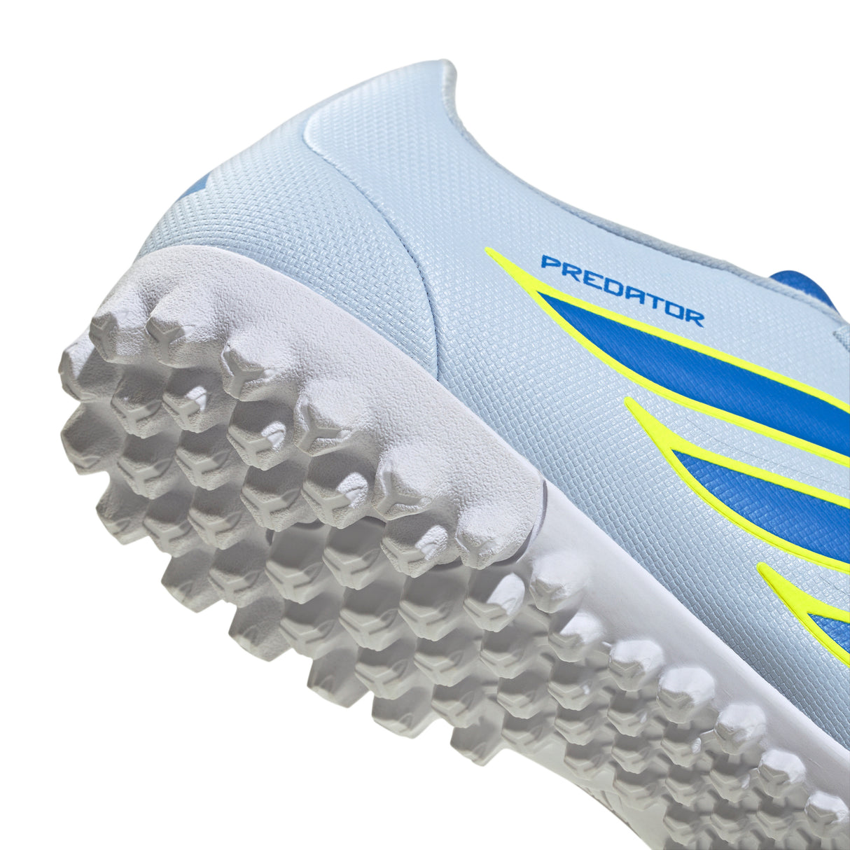 Tacos de fútbol para hombre adidas Predator Club TF Turf - Celeste/Azul/Amarillo