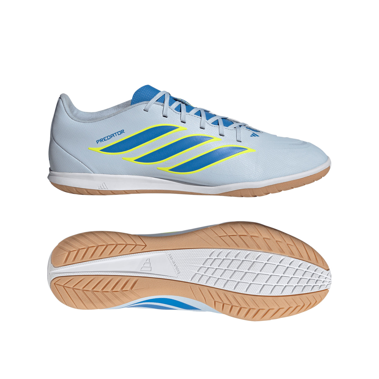 adidas Predator Club Sala IN Indoor Men's Soccer Shoes - Sky/Blue/Yellow