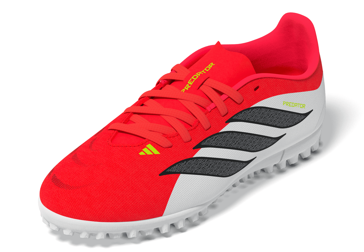 adidas Predator Club TF Turf Youth Soccer Cleats - Red/Black/White