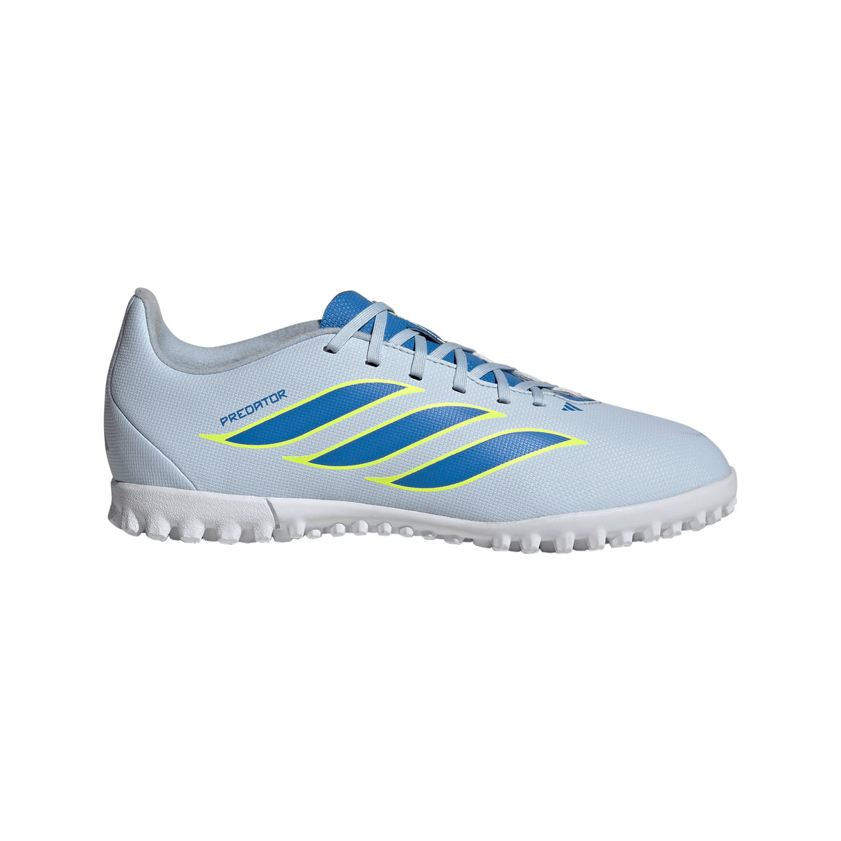adidas Predator Club TF Turf Youth Soccer Cleats - Sky/Blue/Yellow