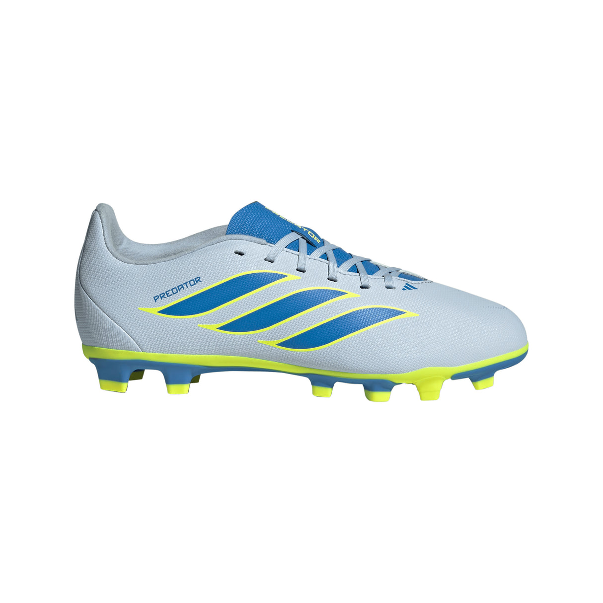 adidas Predator Club FG/MG Firm Ground/Multi Ground Youth Soccer Cleats - Sky/Blue/Yellow