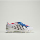 adidas Predator Elite Fold-Over Tongue FG Firm Ground Men's Soccer Cleats - White/Zero Metallic/Blue